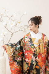 色打掛・鴛鴦金彩鏡裏文｜白無垢・色打掛レンタルなら結婚式着物専門の