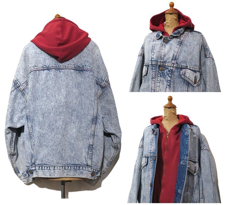 1990年代 リーバイス 75076 ケミカルウォッシュデニムジャケット