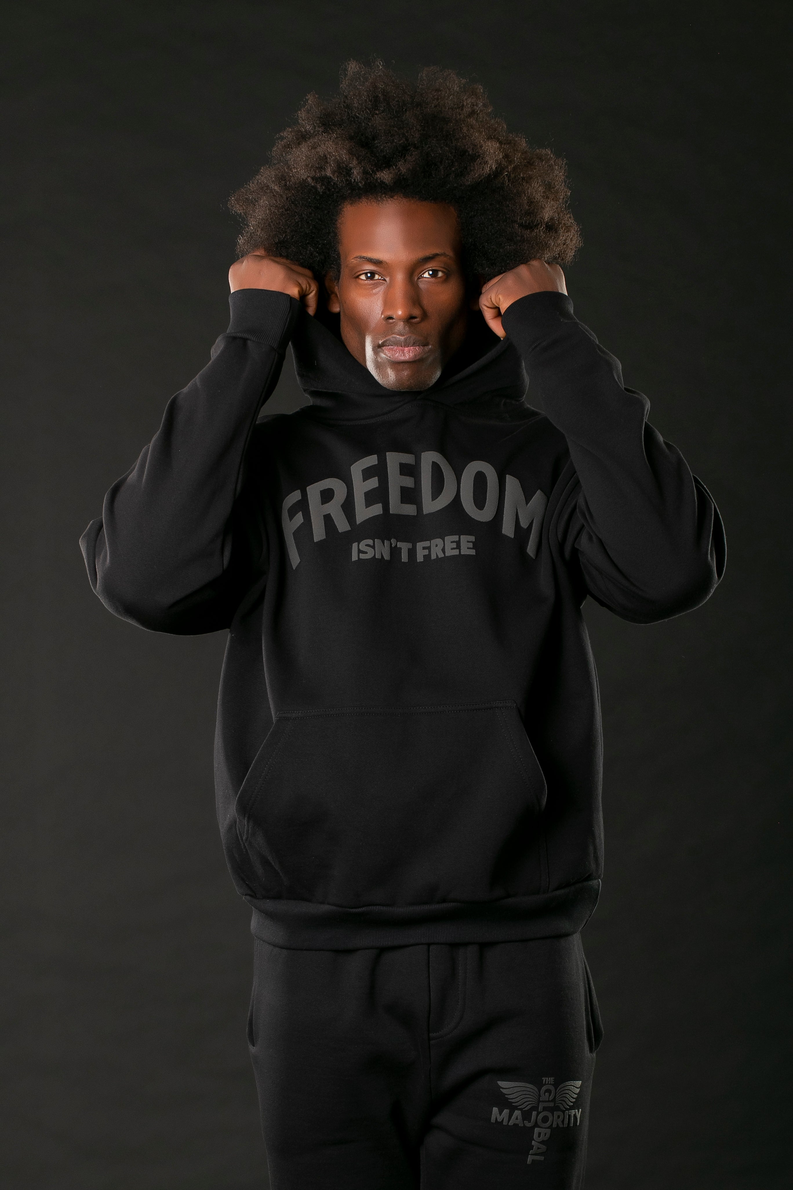 FREEDOM ISN'T FREE BLACK HOODIE – The Global Majority