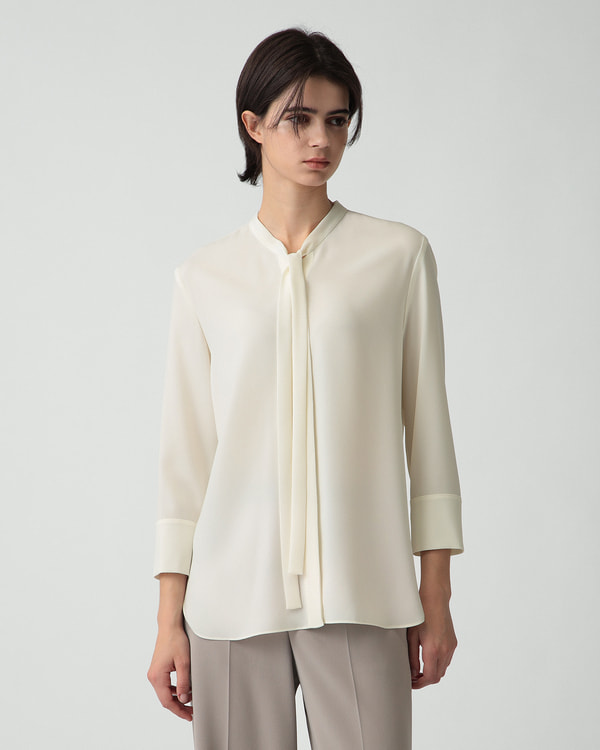 Prime Georgette Tie Blouse | WOMEN（レディース）｜Theory 公式通販