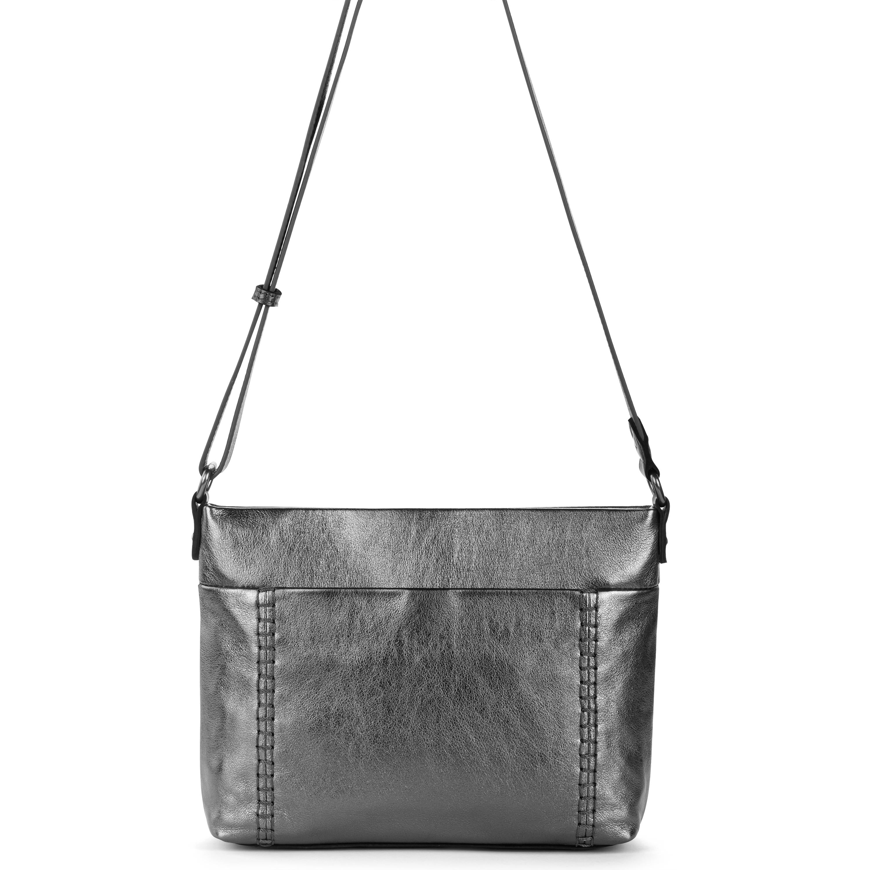 Melrose Crossbody Bag in Gunmetal Leather – The Sak
