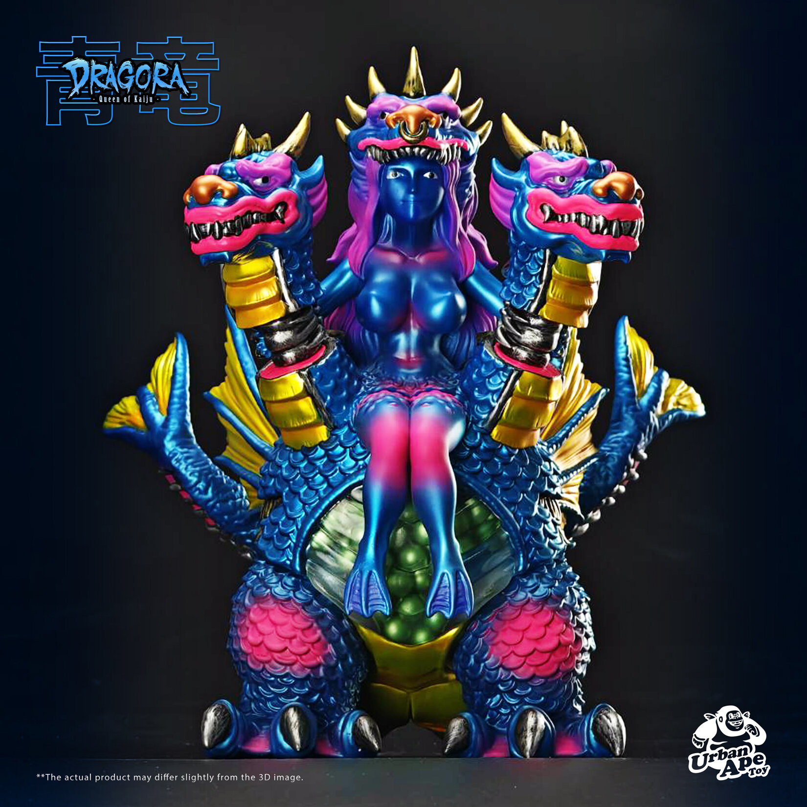Urban Ape Toy Presents DRAGORA Blue Seiryu the Queen of Kaiju