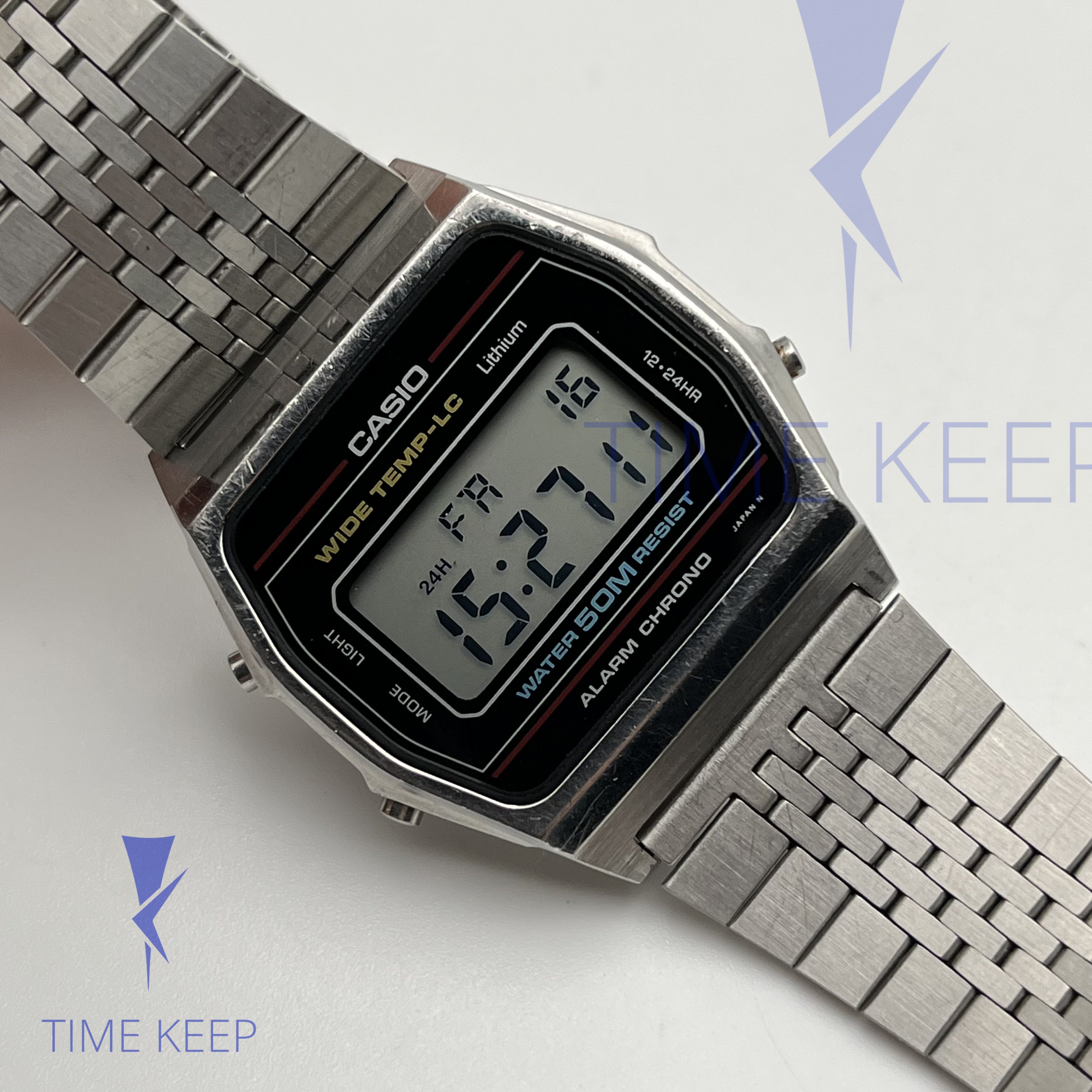 Rare Vintage 1980s Casio Digital Wide Temp LC Watch WW-34 – Time Keep