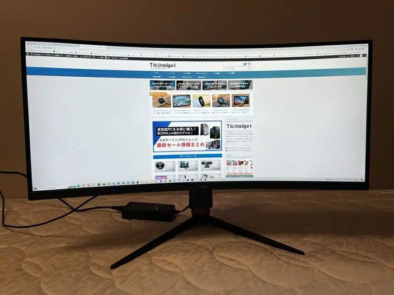 Jlink D34QR4K』レビュー | 仕事からゲーミングまで適した曲面ウルトラ