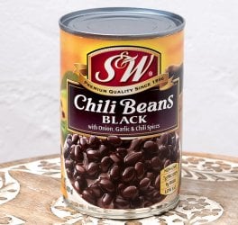 ブラックチリビーンズ 425g 缶詰 - Black Chili Beans 【S&W】 の通販