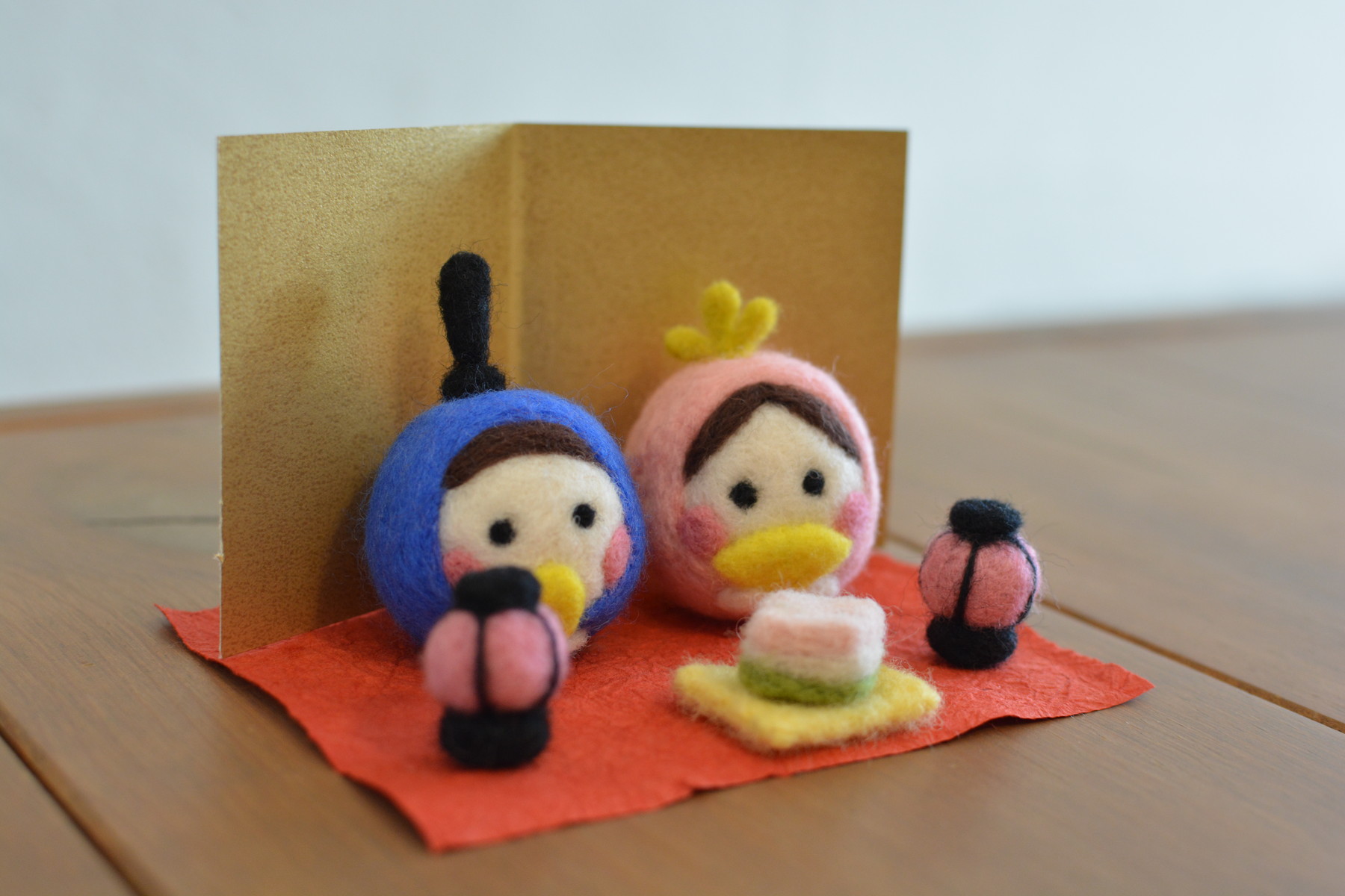 羊毛フェルトでひな人形♪｜スタッフの日常｜コラム｜竹内建設