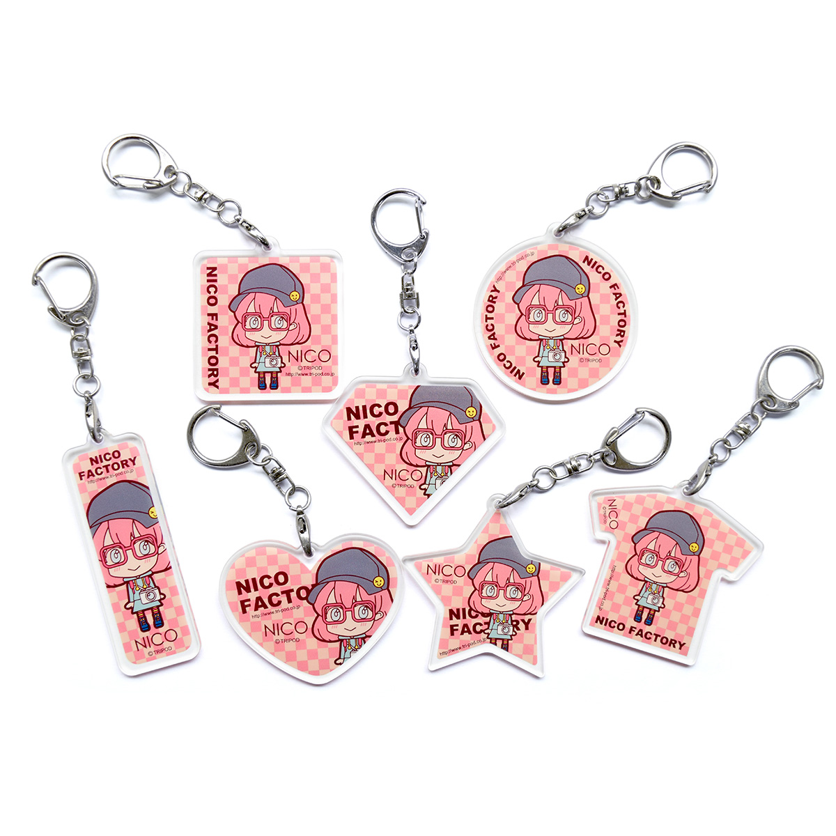 アクリルキーホルダー 7種(アクリルグッズ)｜オリジナルグッズ製作