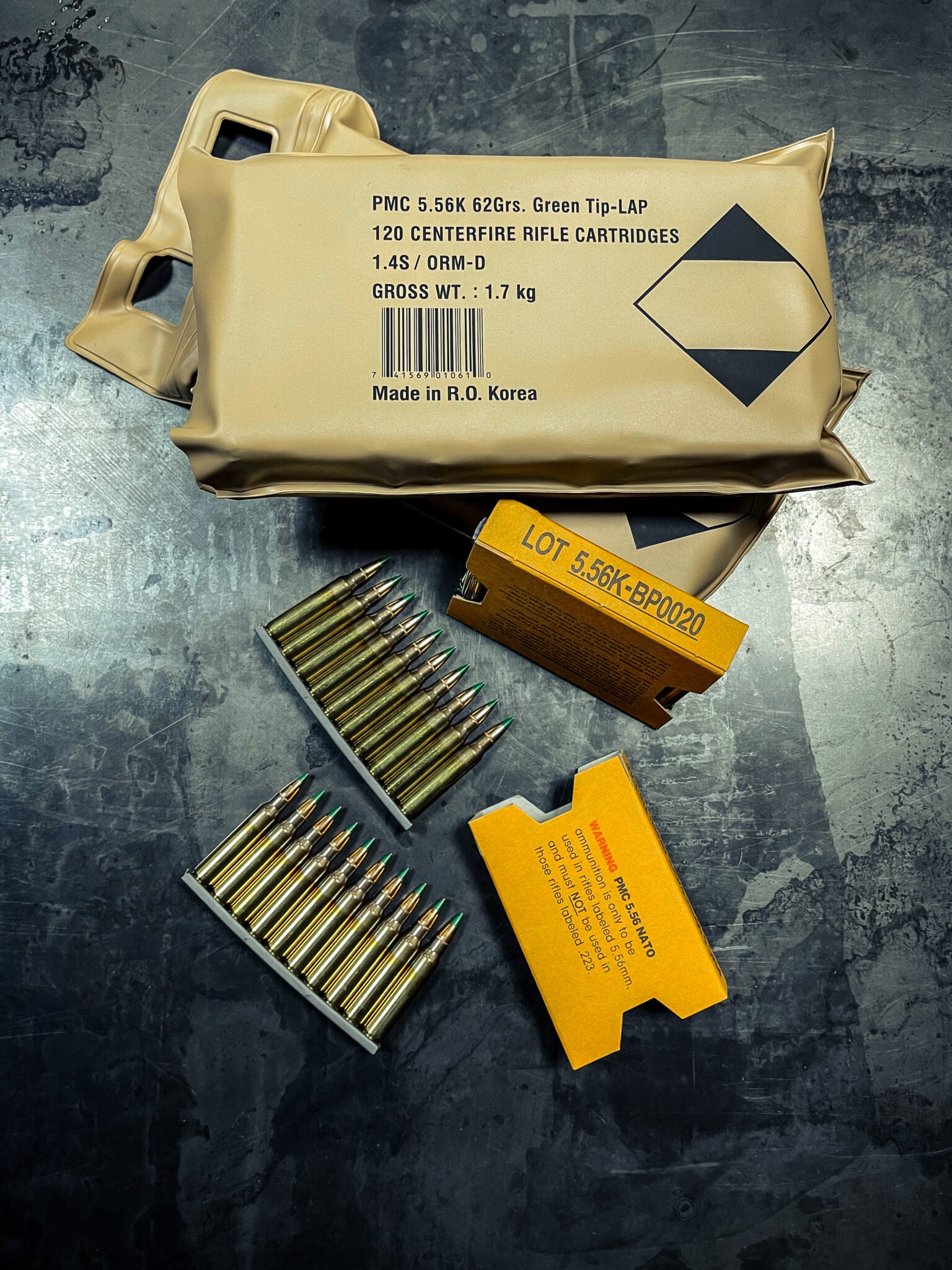 PMC 5.56 62gr GREEN TIP- 120 RD BATTLE PACK - TRIARC Systems