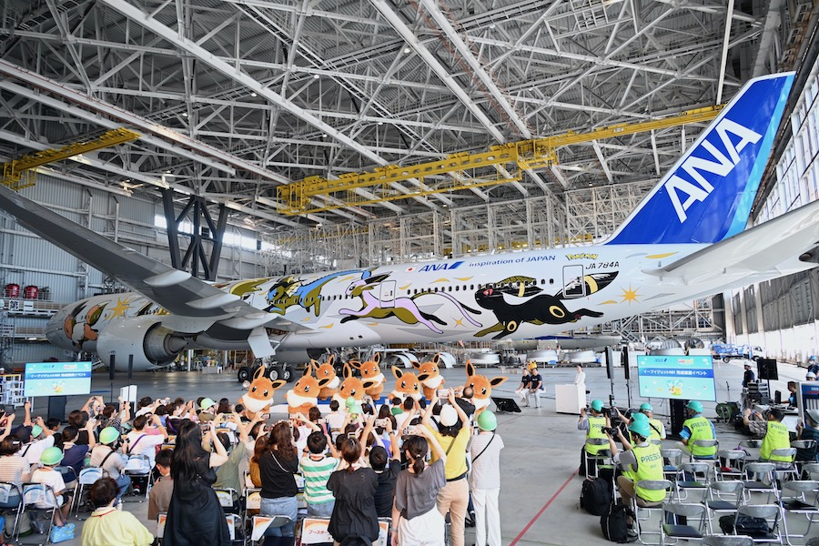 ANA 777-300ER イーブイJET 787-9ポケモンJET ANA「そらとぶピカチュウ
