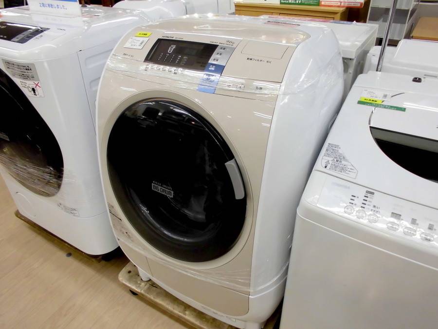 ありさ】HITACHI BD-V3600L ドラム式洗濯機 HITACHI(日立)の9.0kg