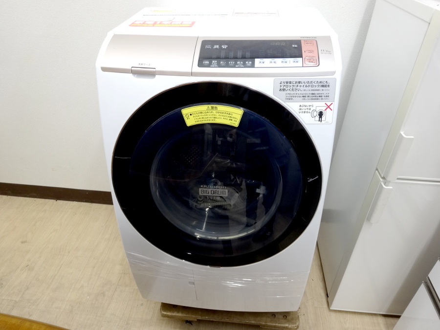 HITACHI(日立)の11.0kgドラム式洗濯乾燥機「BD-SV110B」をご紹介