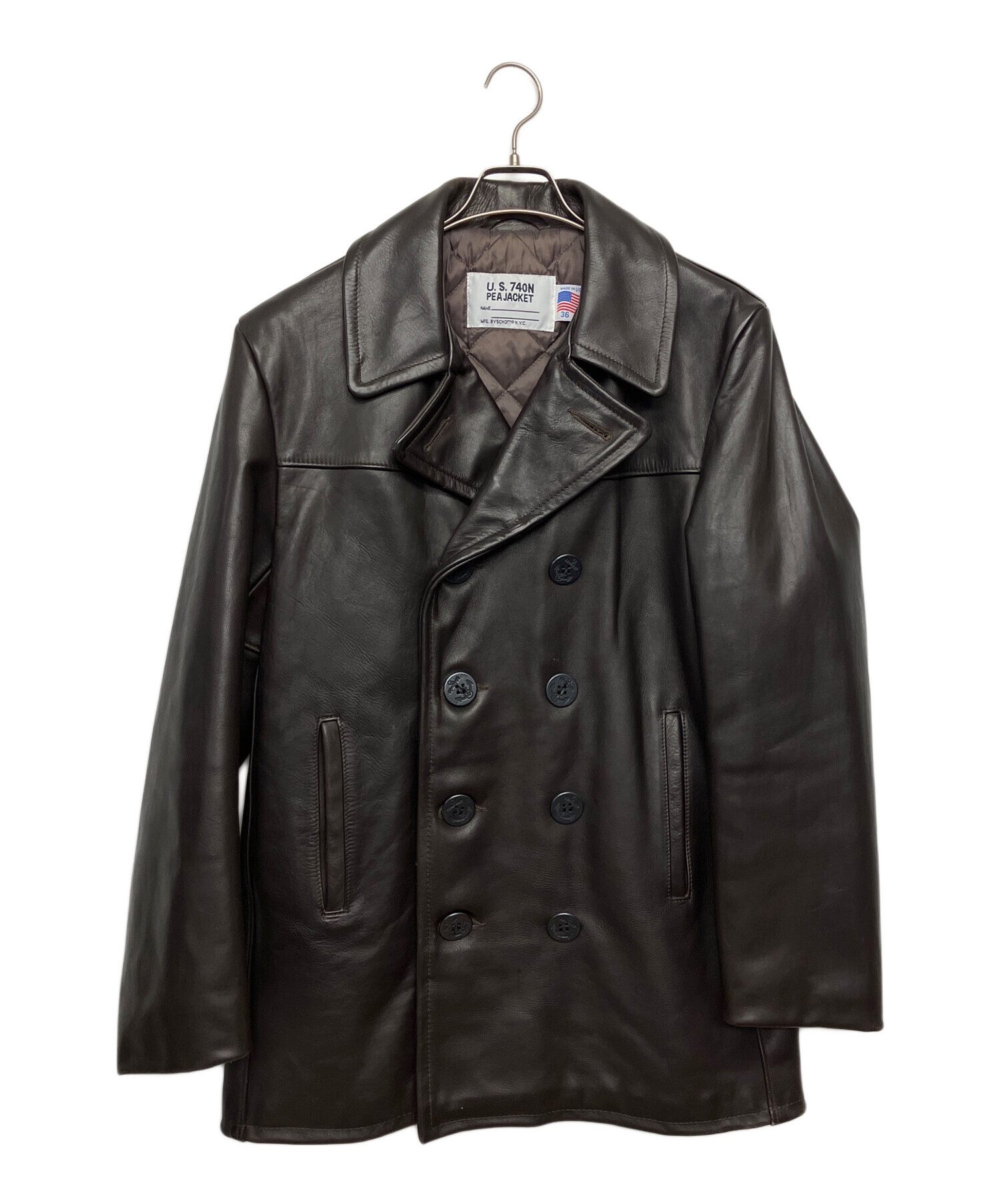 中古・古着通販】Schott (ショット) US 740N PEA JACKET ブラウン