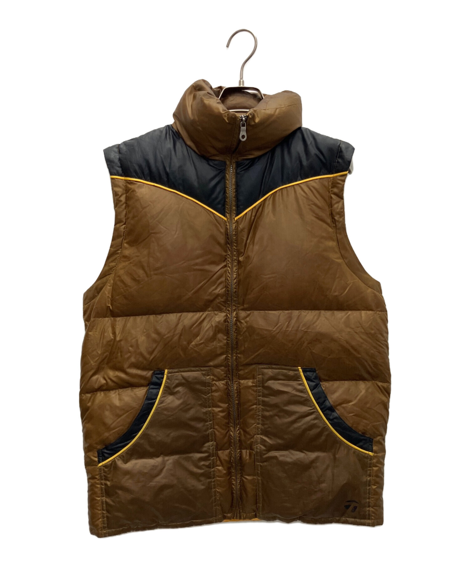 中古・古着通販】Taylormade (テーラーメイド) ダウンベスト ブラウン