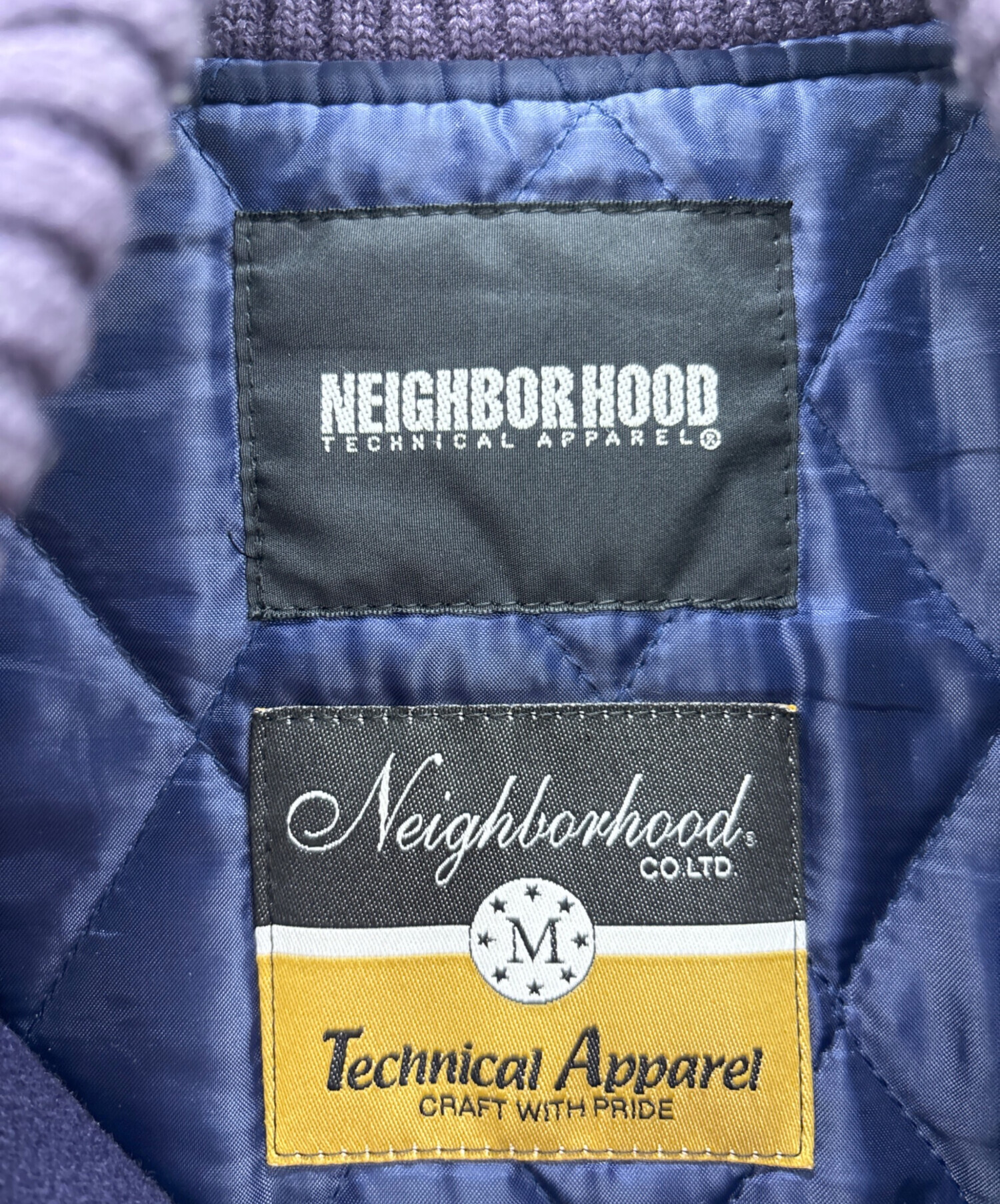 中古・古着通販】NEIGHBORHOOD (ネイバーフッド) スタジャン ネイビー