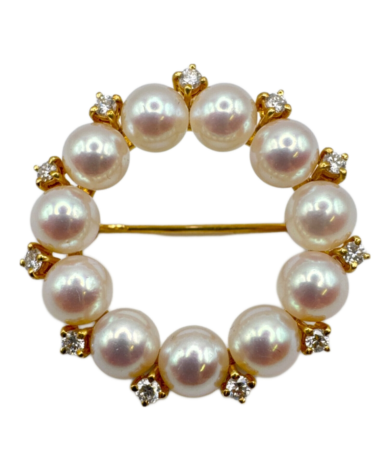 中古・古着通販】MIKIMOTO (ミキモト) パールサークルブローチ