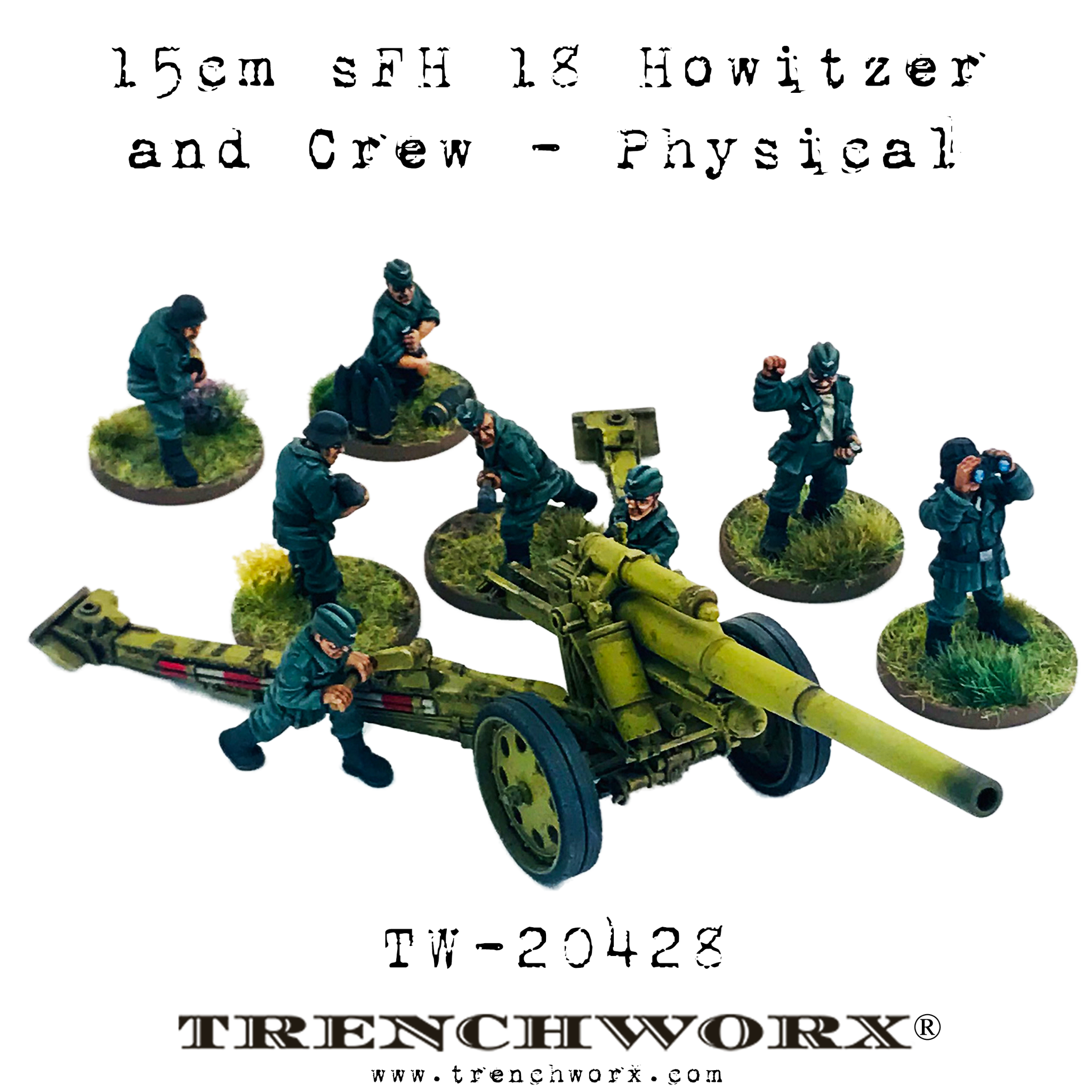 German 15cm sFH 18 Howitzer and Crew – Trenchworx