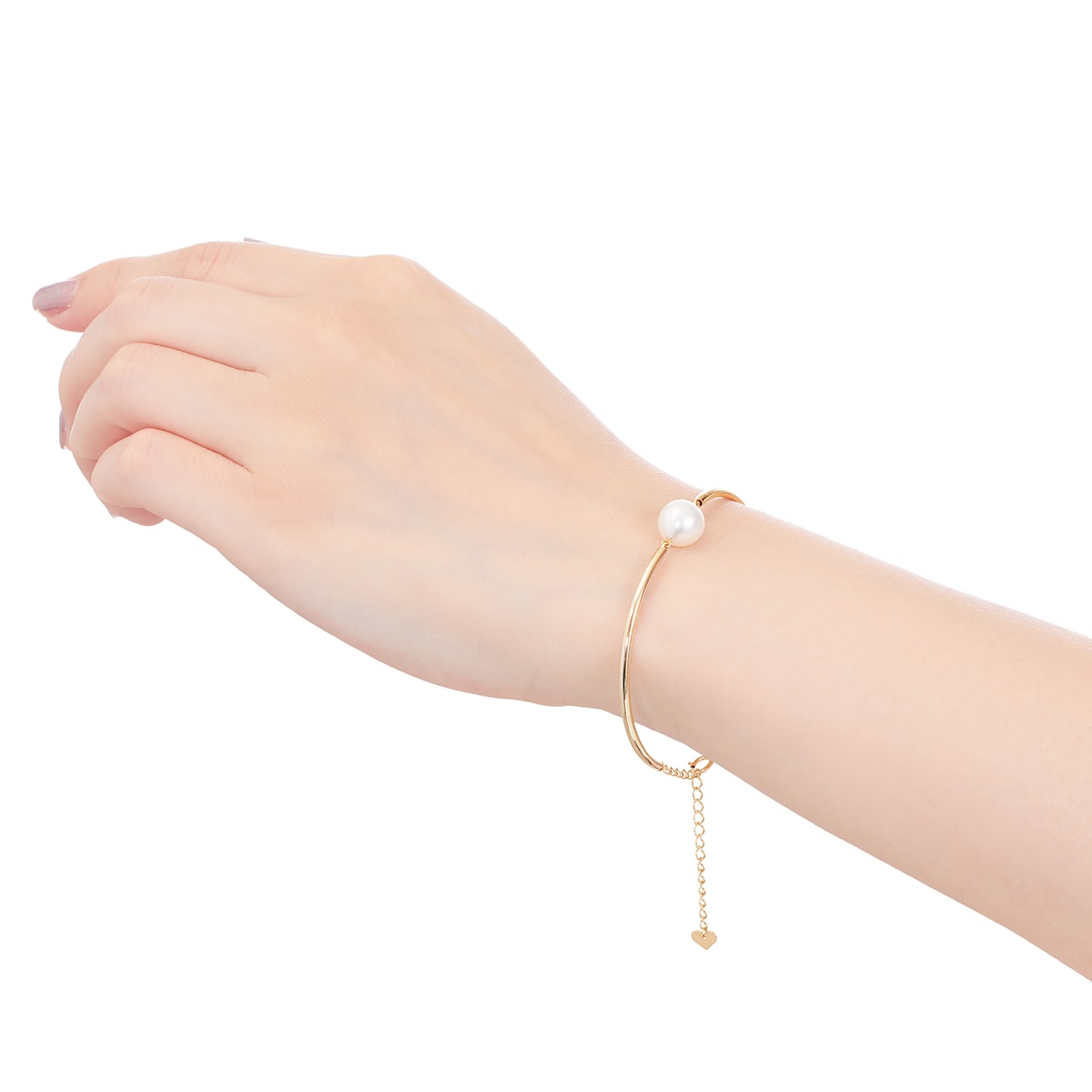 K10イエローゴールド淡水パールブレスレット（8.5mm）(RBL335