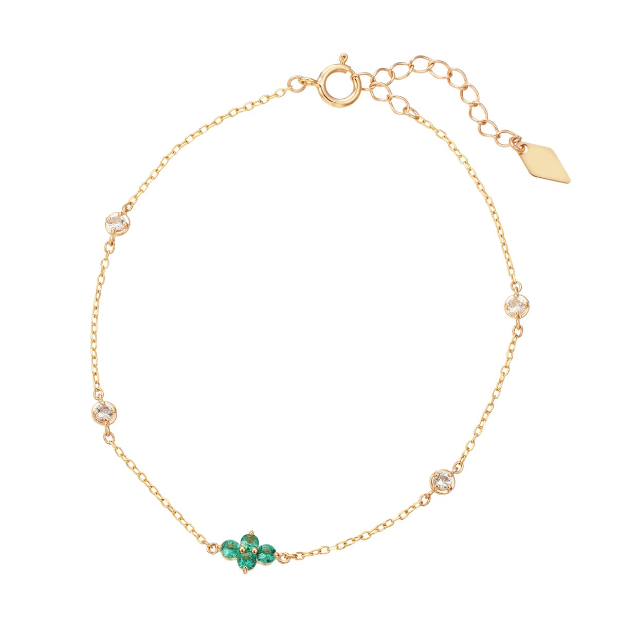 K10イエローゴールドピンクサファイアブレスレット(RBL596)|TSUTSUMI