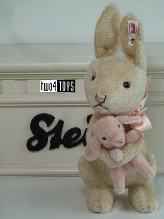 Steiff 683862 ROSIE RABBIT & BABY BUNNY MOHAIR USA | Two4Toys