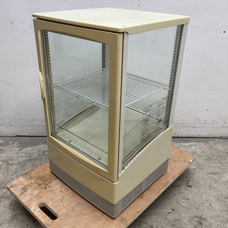 4面ガラス 卓上冷蔵ショーケース サンヨー SMR-C65F W460×D440×H800mm