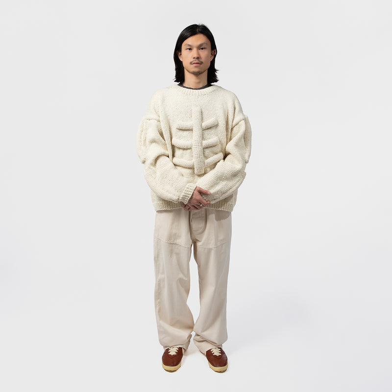 CREW NECK KNIT-3D BONE｜MACMAHON KNITTING MILLS｜TOPS（トップス