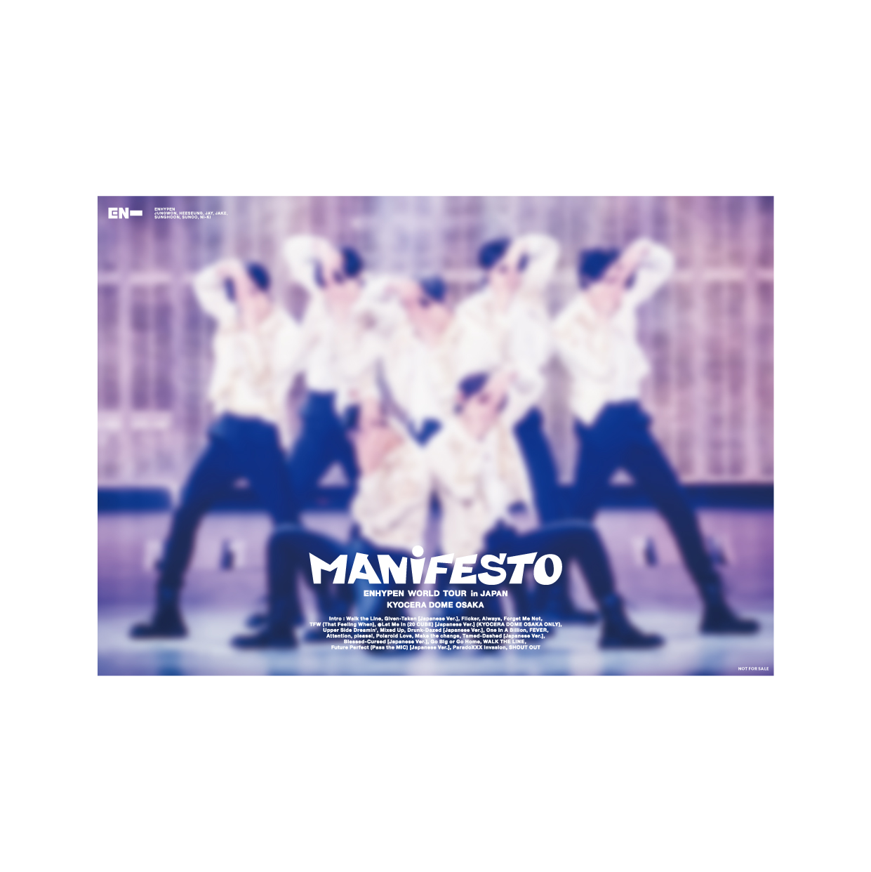 ENHYPEN WORLD TOUR 'MANIFESTO' in JAPAN 京セラドーム大阪」 Blu