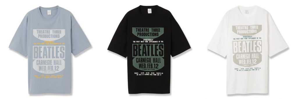 1964年USツアーをモチーフとした、THE BEATLES STORE限定Tシャツが登場
