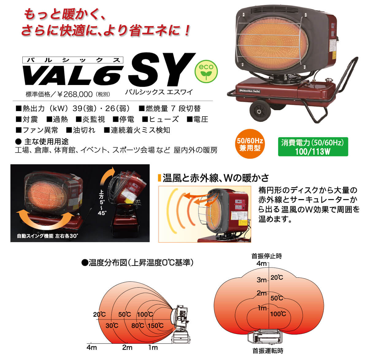 静岡製機 VAL6SY 赤外線ヒーター ウエダ金物【公式サイト】