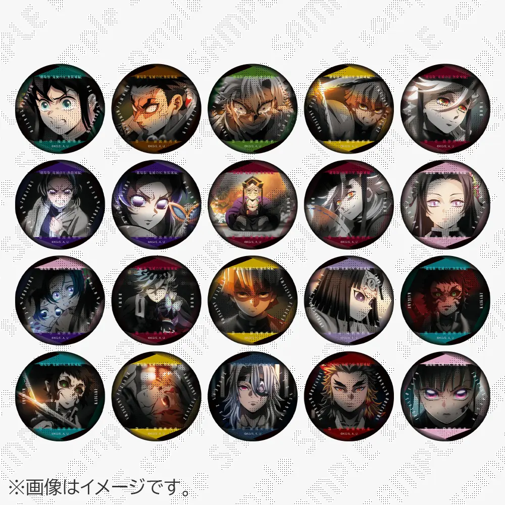 鬼滅の刃 絵巻カフェ 胡蝶しのぶ 44mm 缶バッジ 鬼滅の刃 絵巻カフェ