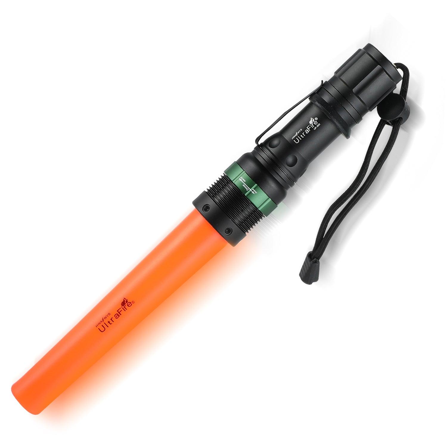 UltraFire UF-303 Traffic Wand - 250 LUMENS | 3 MODES | 10 HOURS
