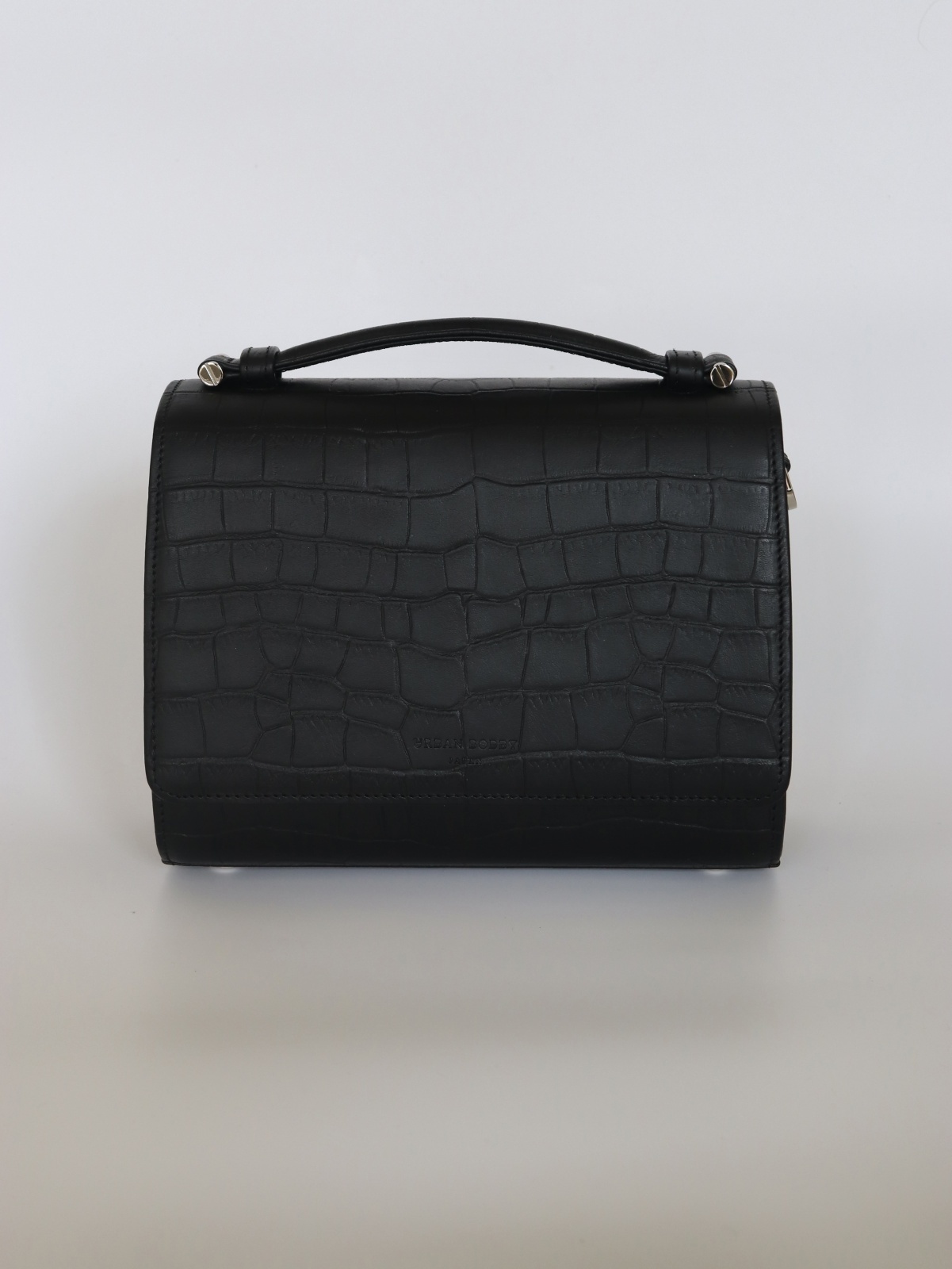 SAINT MARKS shoulder (BLACK)/クロコ型押しレザー - URBAN BOBBY