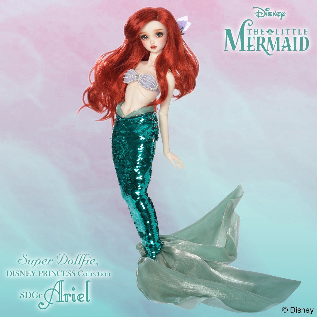 Super Dollfie DISNEY PRINCESS Collection『SDGr Ariel』ご注文受付中