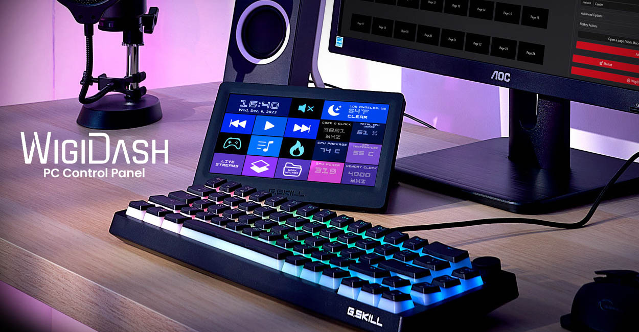 G.SKILL Introduces WigiDash PC Command Panel