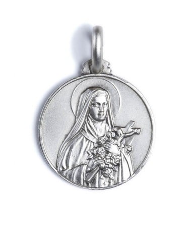 Sterling Silver St. Therese of Lisieux Medal | Vatican Gift