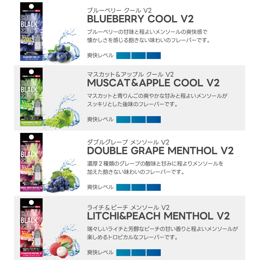 1000円OFFクーポン】COOL BLACK 2200(クールブラック)スターターキット