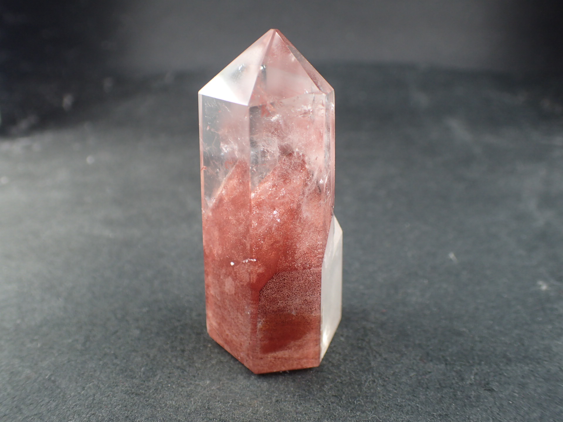 高品質 高透明 大玉ガーデンクォーツ クリア庭園水晶 レッドグリーン