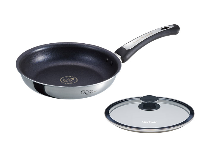 オリビア フライパン 22cm + ガラス蓋 セット | ビタクラフト