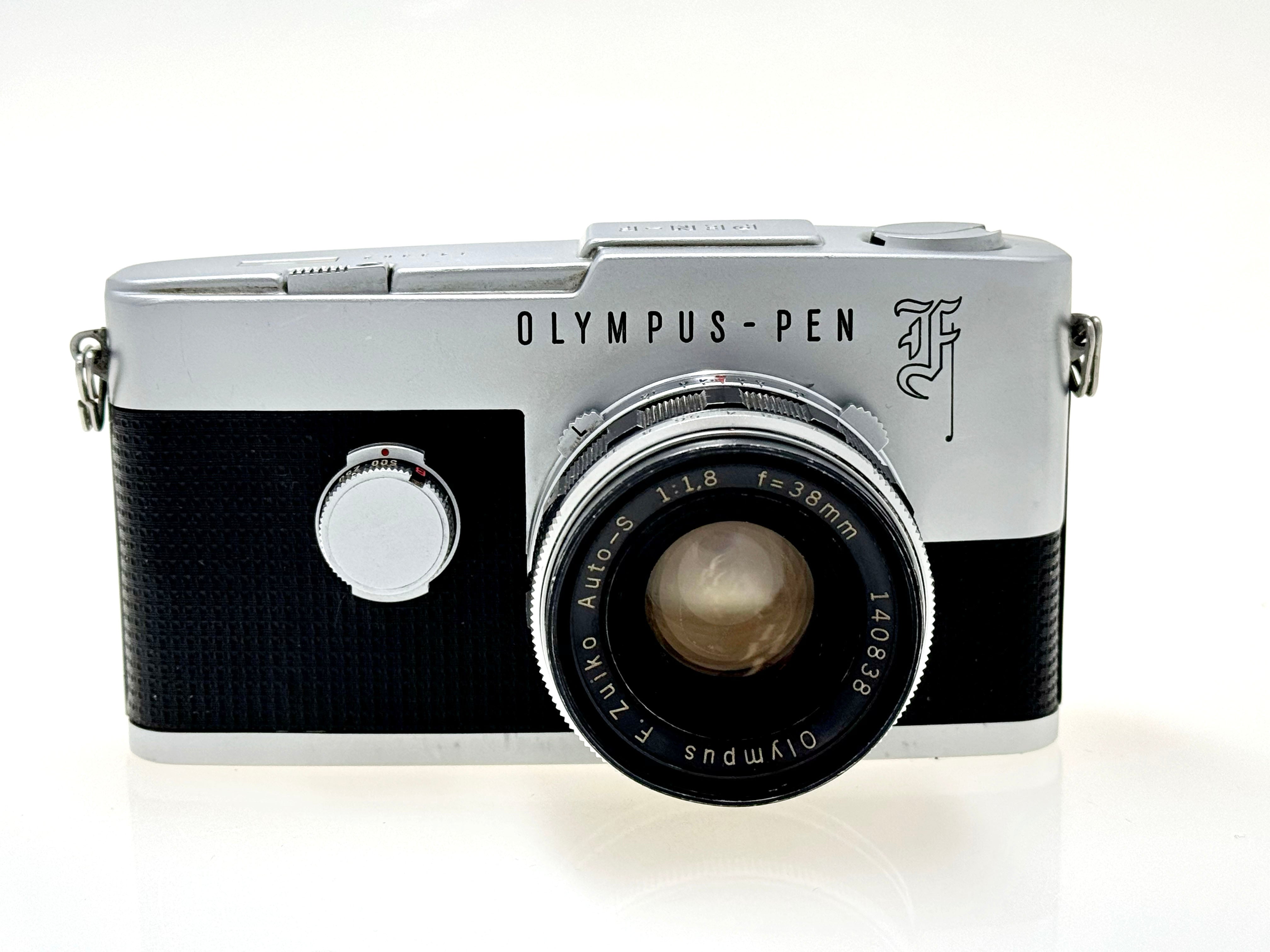 Vintage Olympus Pen F - Half-Frame Film Camera with Zuiko 38mm F1.8 Le