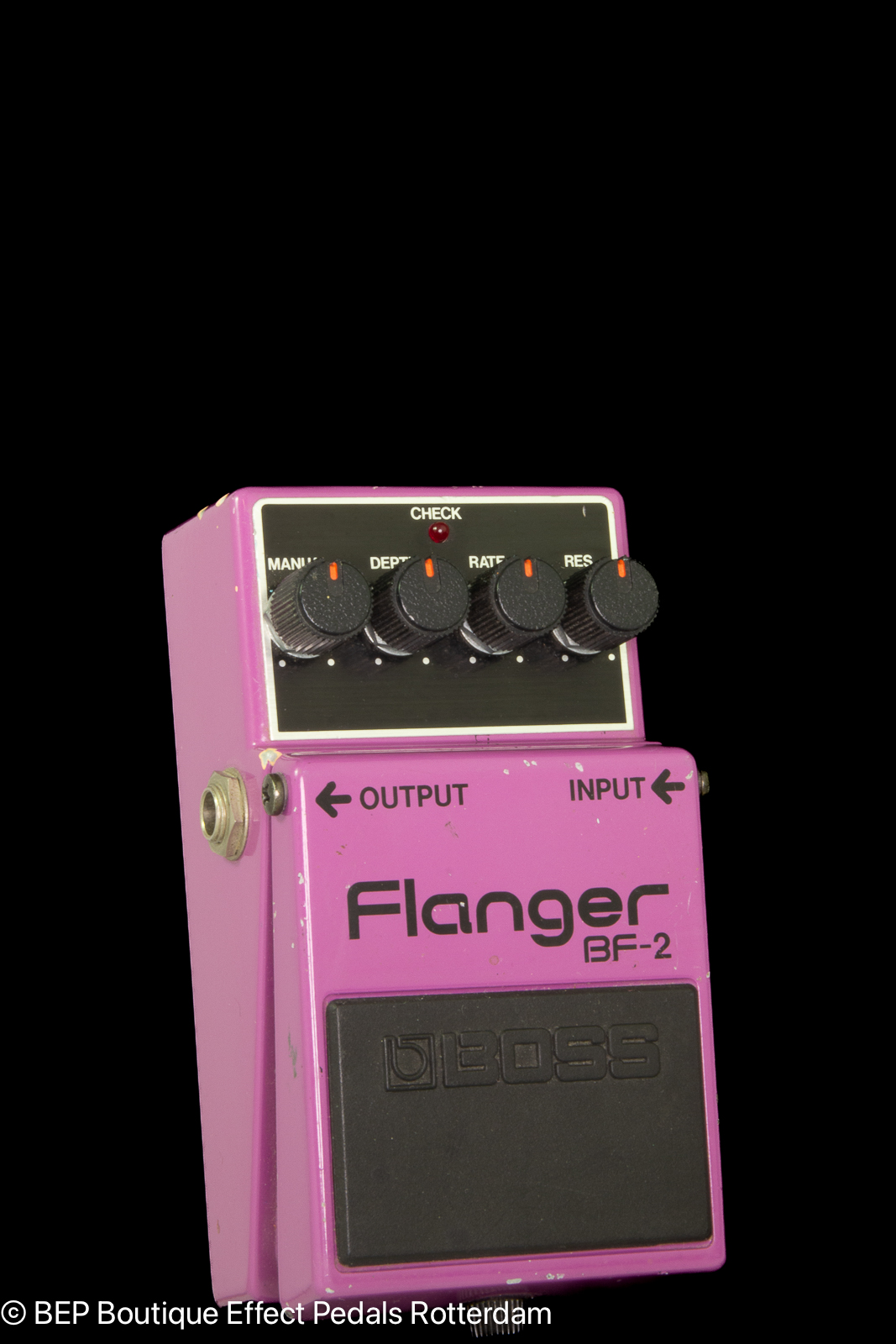 Boss BF 2 Flanger (Green Label) 1980's Purple Effect For Sale BEP