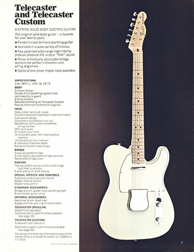 趣味 Vintage 1970 Fender Full Lineup Catalog 1970 Fender Guitar And Bass Catalog, Part 1 >> Vintage Guitar and Bass