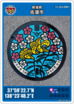 マンホールカード特集 | さど観光ナビ