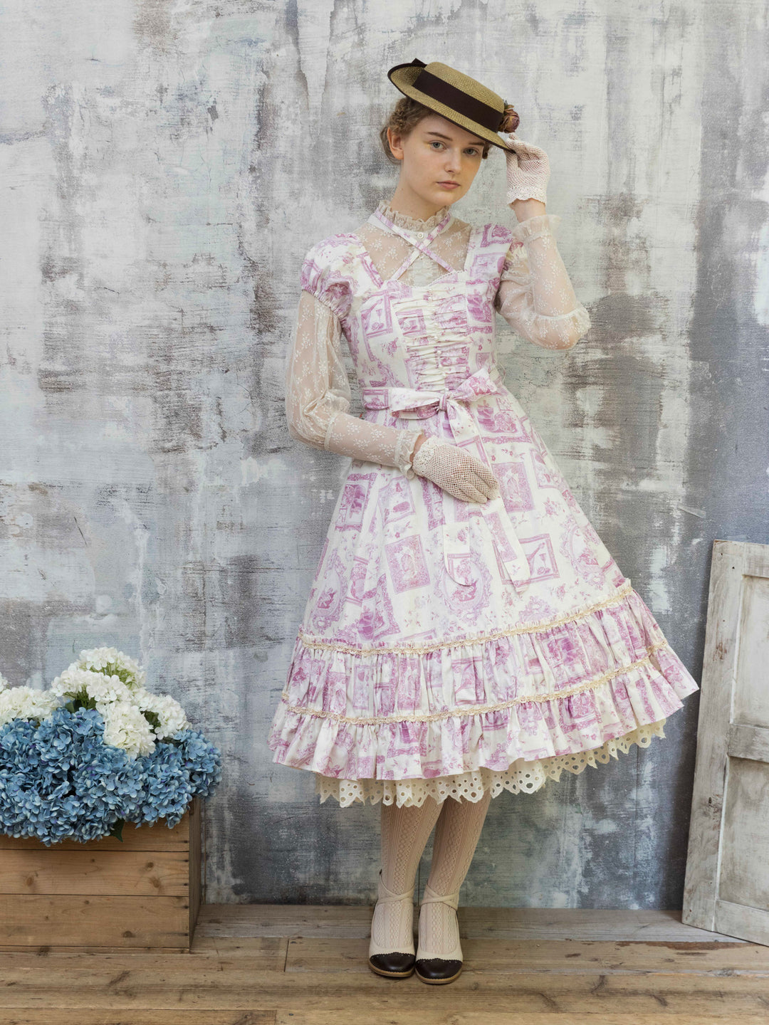 Raspberry Lazy afternoon ソフィアドレス - Victorian maiden