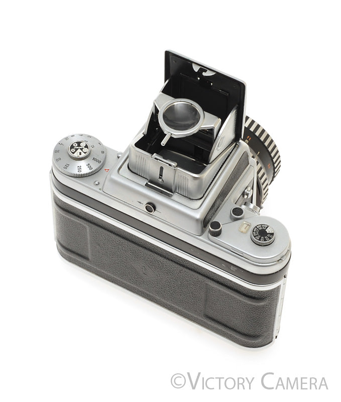 Pentacon Six TL 6x6 Medium Format Camera 80mm f2.8 Zeiss Lens WLF [EXC