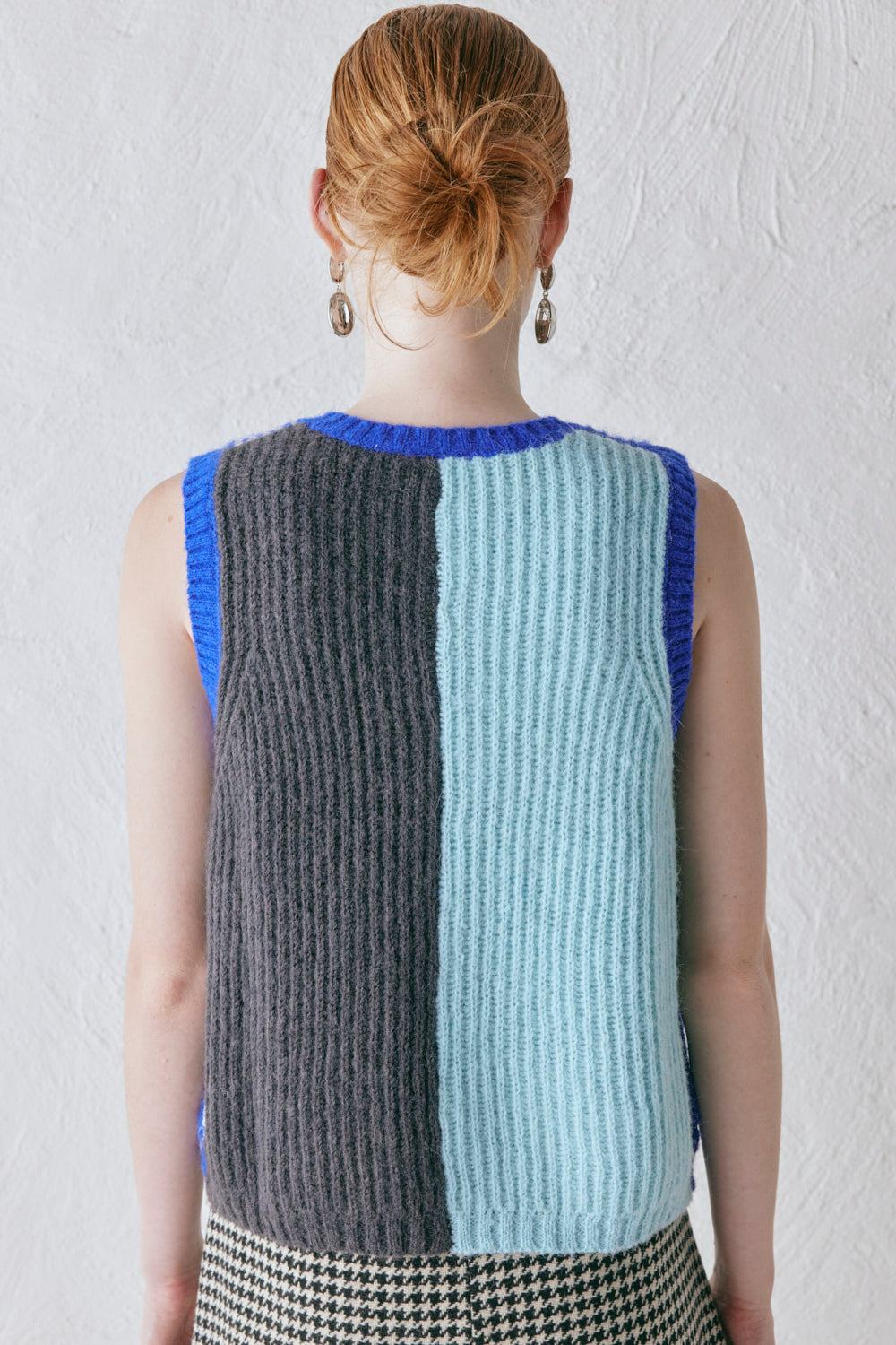 Moromoro2 ニット color knited string vest Moromoro2 ニット color
