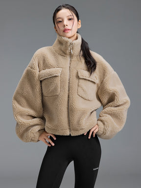 シェルパ ハイネック アウトポケット ジャンパー