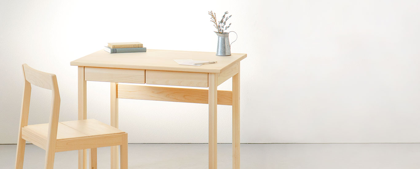 4本脚デスク 80｜家具と学習机(デスク)の専門店キシル