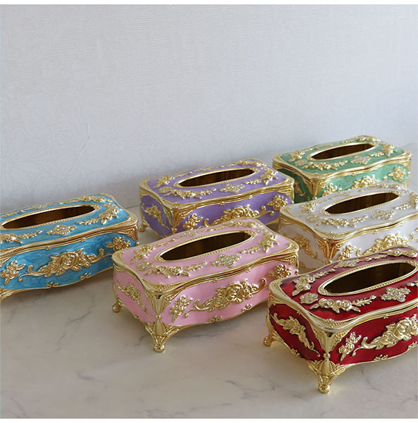 ロココ調 シンデレラのティッシュケース（ピンク）｜Y-KAGU(輸入家具屋