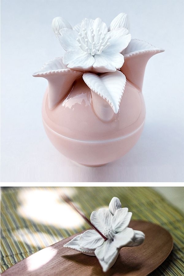 手元供養・分骨ミニ骨壷・形見入【さくら ピンク】英一郎製磁 - よかも