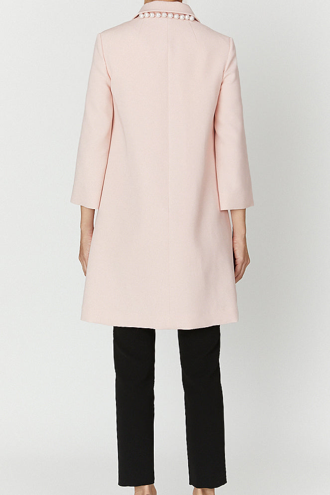 ステンカラーバックパールコート – YOKO CHAN