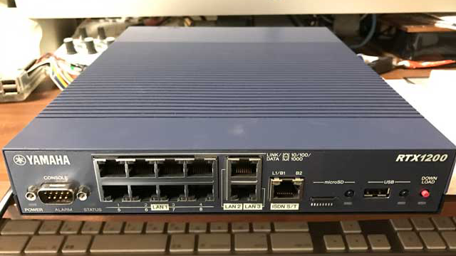ヤマハルータ「RTX1200」をフレッツ光ネクスト隼で使う（L2TP/IPsec